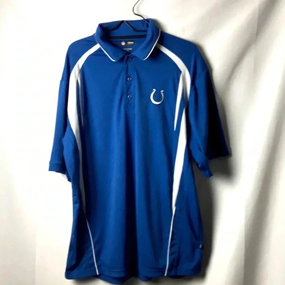 NFL TEAM APPAREL MENS SIZE XL INDIANAPOLIS COLTS  POLO SHIRT‎ GOOD CLEAN